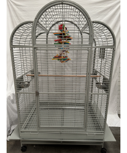 Parrot-Supplies Solterra Grande Dome Top Macaw Parrot Cage Stone